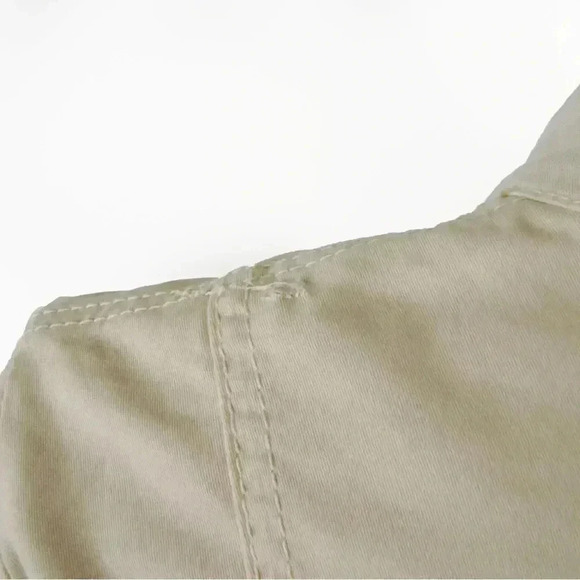 Vintage Y2K Escada Sport Light Beige Cotton Gold Zipper Lightweight Jacket - Picture 4 of 4